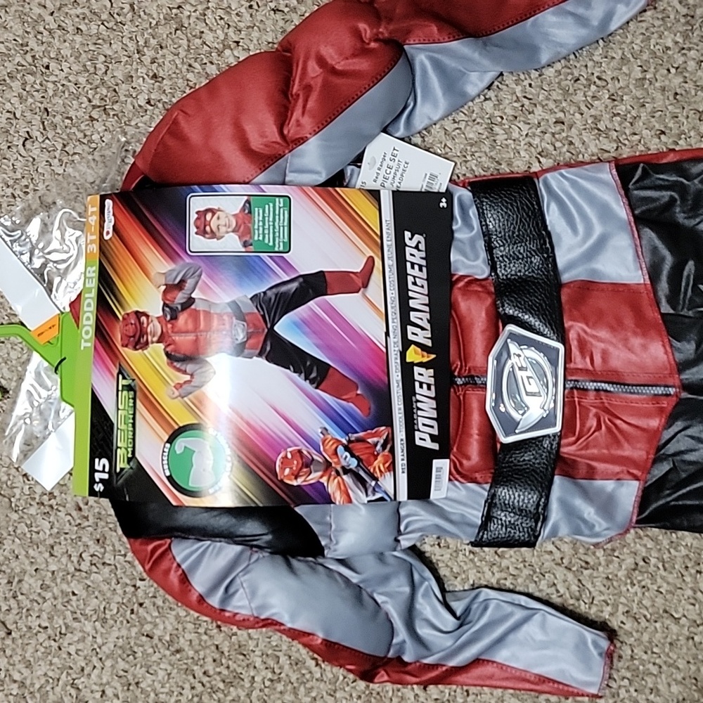 3T/4T power ranger toddler Halloween costume